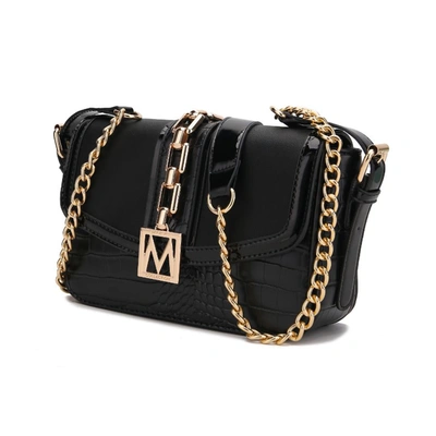 Mkf Collection By Mia K Wendalyn Vegan Leather Crossbody Handbag In Black