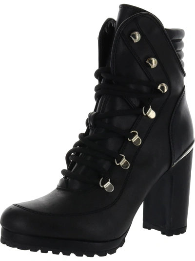 Dkny Lenni Womens Almond Toe Ankle Booties In Black