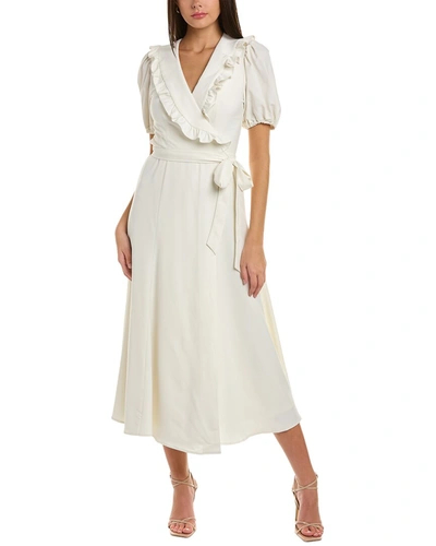 Hutch Beth Wrap Dress In White