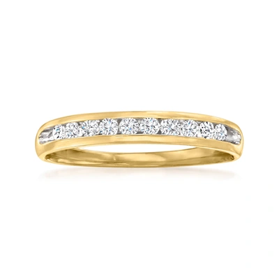 Ross-simons Diamond Wedding Ring In 14kt Yellow Gold In White