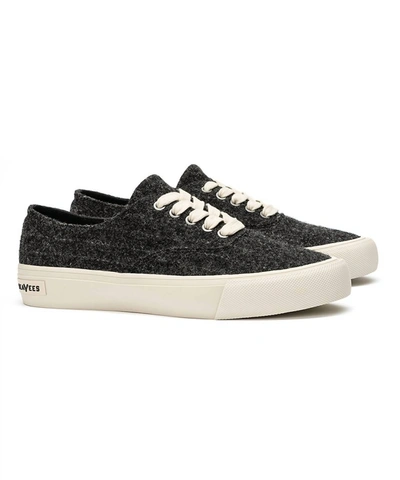 Seavees Men's Legend Sneaker Highlands In Charcoal Stripe In Black