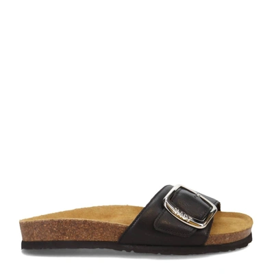 Naot Women's Maryland Sandal In Classic Black Leather