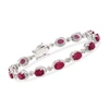 ROSS-SIMONS RUBY BRACELET IN STERLING SILVER