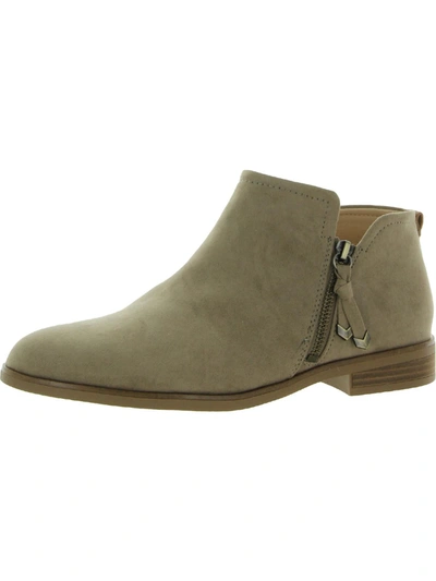 Dr. Scholl's Shoes Astir Womens Faux Suede Comfort Booties In Beige