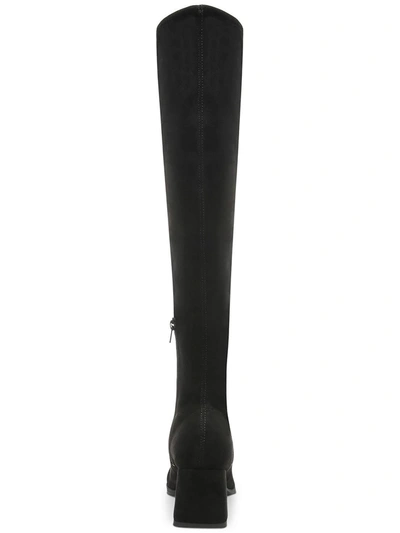 Alfani Nanda Womens Solid Square Toe Over-the-knee Boots In Black