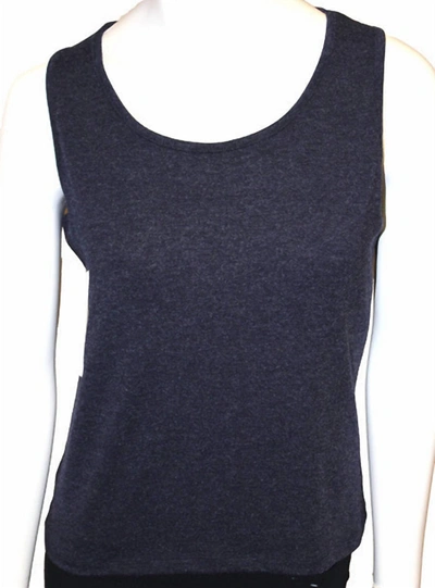 Angel Bra-friendly Knit Tank In Denim In Blue