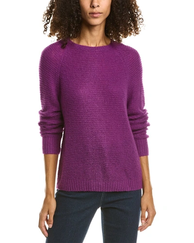 Max Mara Jumbo Cashmere & Silk-blend Sweater In Purple