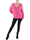 VINCE CAMUTO WOMENS RIBBED KNIT LONG SLEEVES PULLOVER SWEATER