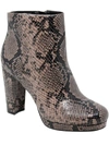 Charles By Charles David Chasen Womens Faux Leather Animal Print Ankle Boots In Grey