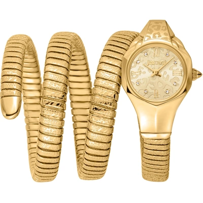 Just Cavalli Women's Ravenna Gold Dial Watch In Gold / Gold Tone / Yellow