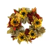 Creative Displays 25in Yellow Sunflower And Orange Hydrangea Fall Wreath With Bows