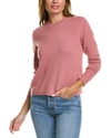 Vince Crewneck Wool & Cashmere-blend Sweater In Pink
