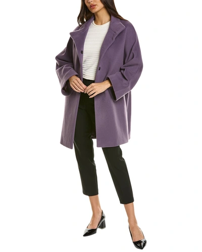 Cinzia Rocca Icons Wool & Cashmere-blend Coat In Purple