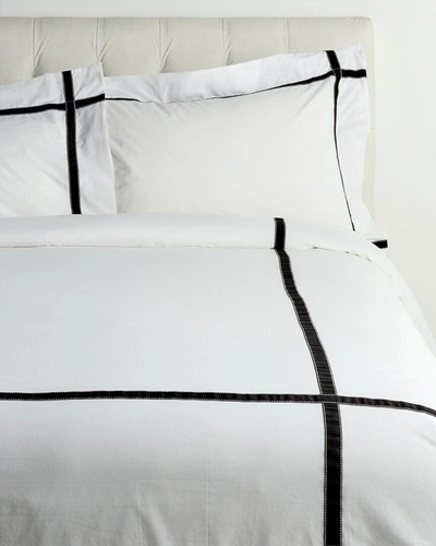 Maurizio Italy Notting Hill Duvet Set In Black