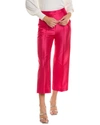 Max Mara Studio Ande Silk Trouser In Red