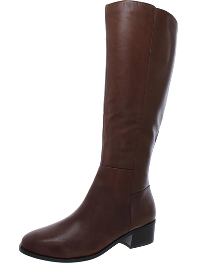 Rockport Evalyn Womens Leather Tall Knee-high Boots In Brown