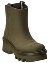 Chloé Rubber Solid Color Booties With Chunky Sole 6cm In Green