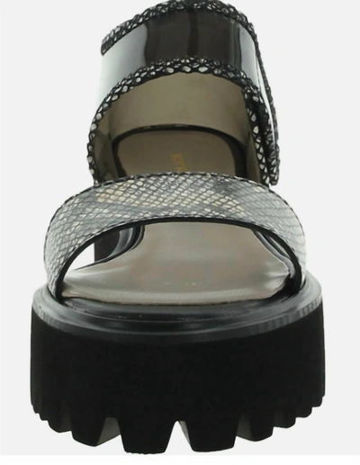 All Black Clear & Easy Flatform Sandal In Black
