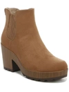 DR. SCHOLL'S SHOES WALK AWAY WOMENS FAUX SUEDE HEELS BOOTIES