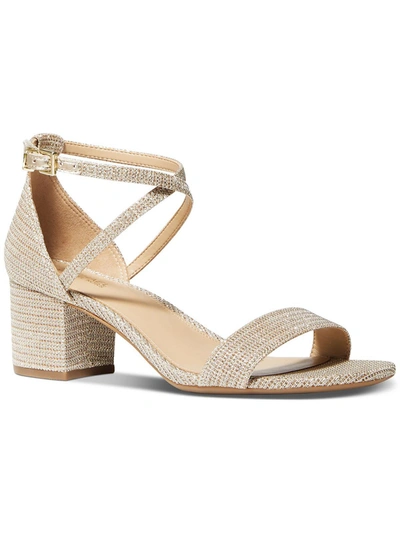 MICHAEL MICHAEL KORS WOMENS STRAPPY GLITTER ANKLE STRAP