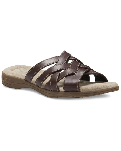 Eastland Hazel Woven Sandal In Brown