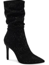 Thalia Sodi Raquell Womens Pointed Toe Rhinestones Mid-calf Boots In Black