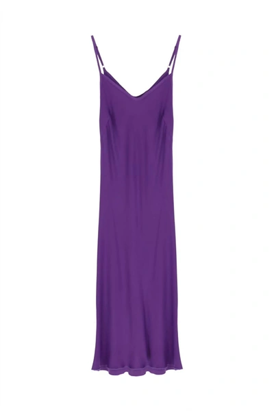 Dixie Royce Slip Dress In Purple