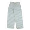 John Elliott White And Blue Lydia Pinstripe Wide Leg Jeans In Blue