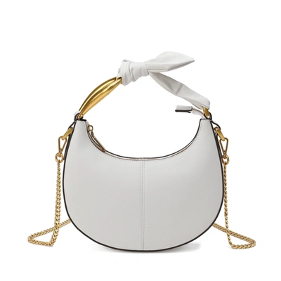 Tiffany & Fred Paris Tiffany & Fred Smooth-leather Decorated-handle Bag In White