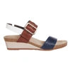 Naot Dynasty Wedge Sandal In Blue