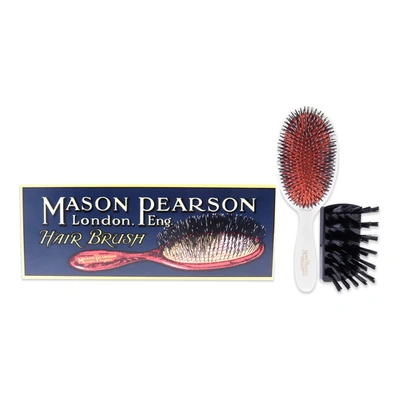 Mason Pearson Large Popular Bristle And Nylon Brush - Bn1 Ivory By  For Unisex - 2 Pc Hair Brush And