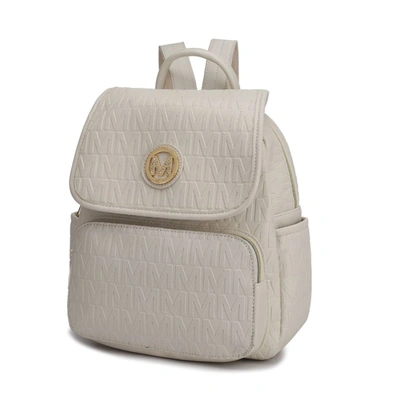 Mkf Collection By Mia K Samantha Fashion Travel Backpack In White