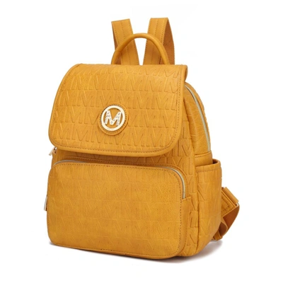 Mkf Collection By Mia K Samantha Fashion Travel Backpack In Yellow