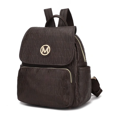 Mkf Collection By Mia K Samantha Fashion Travel Backpack In Brown
