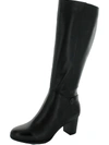 Giani Bernini Mia Womens Leather Tall Knee-high Boots In Black