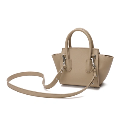 Tiffany & Fred Paris Tiffany & Fred Top-handle Full-grain Leather Bag In Beige