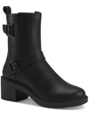 Alfani Chantal Womens Faux Leather Ankle Booties In Multi