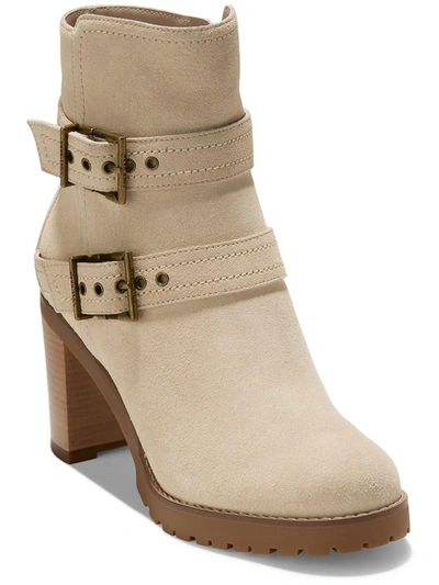 COLE HAAN FOSTER WOMENS SUEDE BOOTIES ANKLE BOOTS