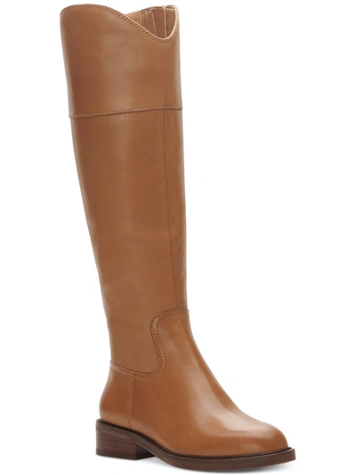 VINCE CAMUTO ALFELLA WOMENS LEATHER TALL KNEE-HIGH BOOTS