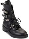 DKNY WOMENS LEATHER STRAPPY ANKLE BOOTS
