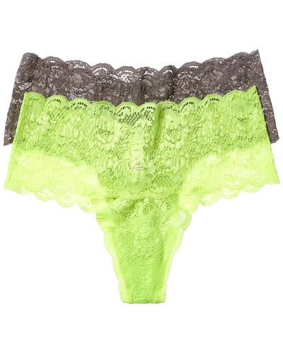 Cosabella Set Of 2 Nsn Comfie Cutie Thong In Green