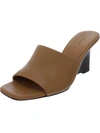 Vince Pia Leather Wedge Sandals In Brown