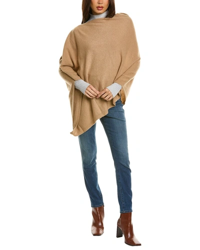 Sofiacashmere Cashmere Poncho In Brown