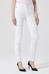 Ag Ex Boyfriend High Rise Cropped Slim Jeans In 1 Year Classic White In Multi