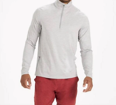 Vuori Ease Performance Half-zip Sweatshirt In Grey