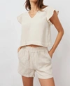 Rails Miley V-neck Short-sleeve Cotton Top In Multi
