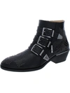 Chloé Chloe Susanna 40 Studded Leather Ankle Boots In Black