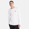 Timberland Men's Tree-logo Long-sleeve T-shirt In White