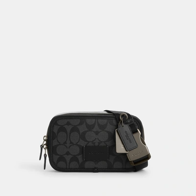 Coach Outlet Wyatt Belt Bag In Signature Canvas In Grey