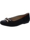 Dr. Scholl's Shoes Wexley Adorn Womens Chain Slip On Ballet Flats In Black